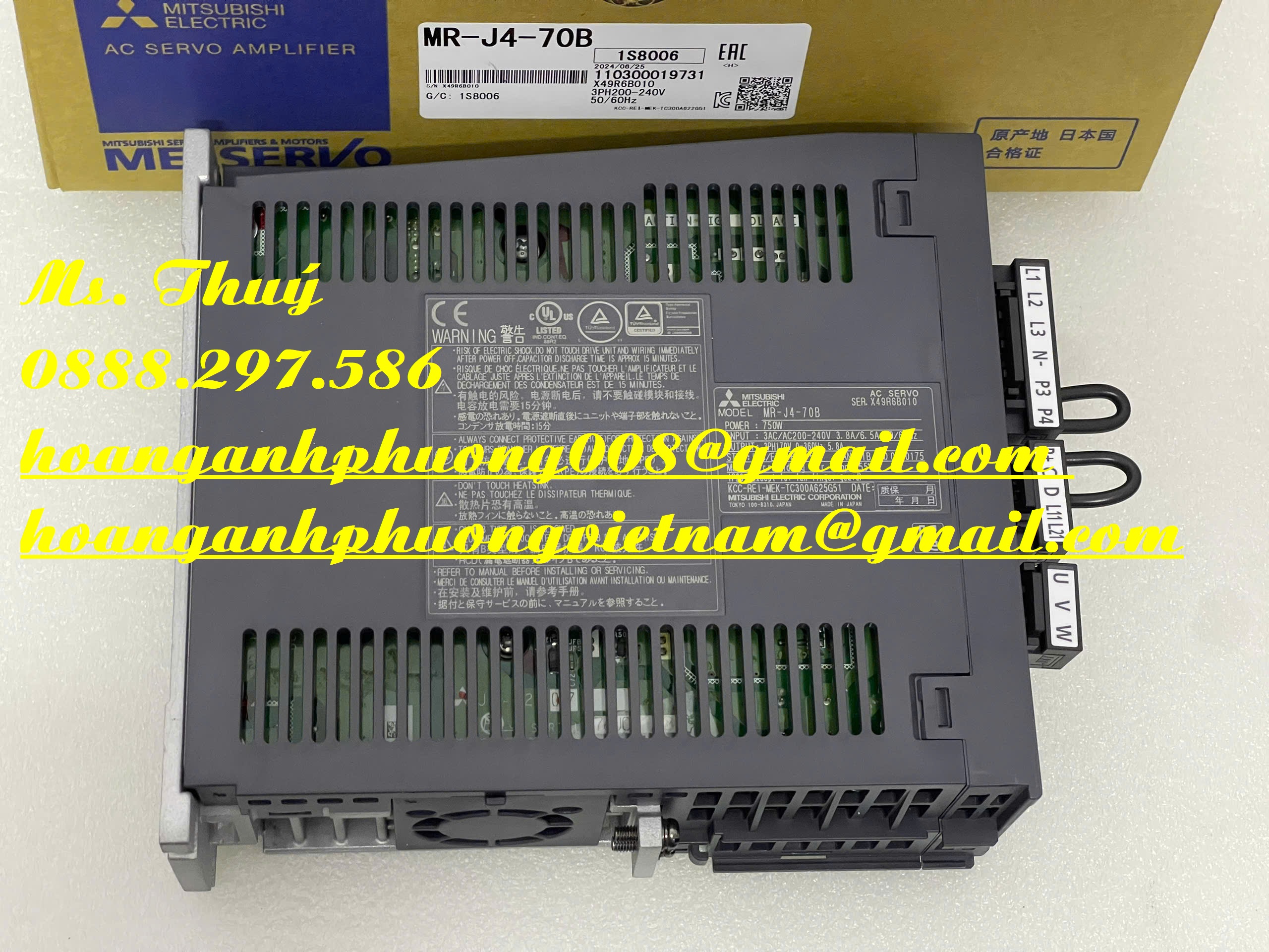 MR-J4-70B - Bộ điều khiển động cơ - Mitsubishi Japan